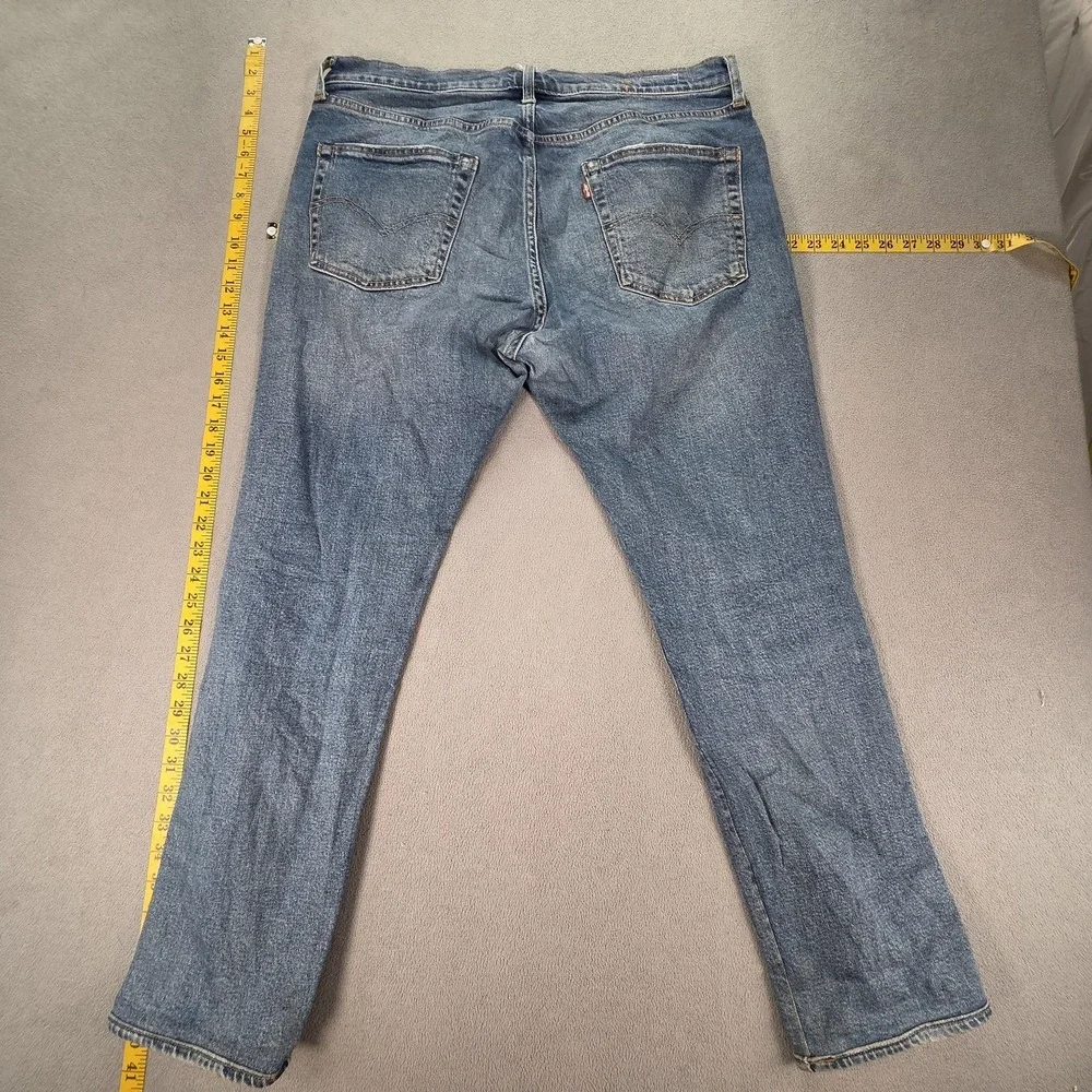 Levis 511 Jeans Mens Selvedge‎ Blue Med Wash Slim Fits 34x29